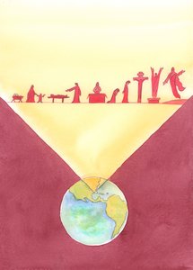 Waar de Mis ook wordt gevierd, degenen die aanwezig zijn, zijn aanwezig bij het hele verlossingswerk van Christus, bereikt tijdens Zijn leven op aarde en inclusief Zijn dood aan het kruis door Elizabeth Wang