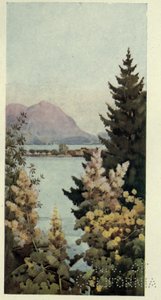 Een tuin, Lago di Como, Illustratie uit 