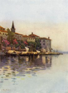 Een grijze ochtend, Lago Maggiore door Ella Du Cane