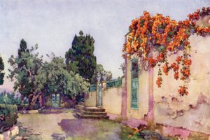Ingang van een Spaanse Villa door Ella Du Cane