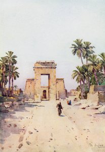 De Poort van Euergetes, Karnak door Ella Du Cane
