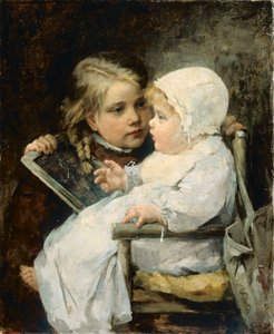 De jonge kunstenaar, 1885 door Ellen Kendall Baker