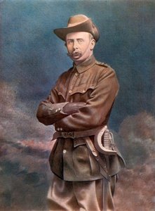 Kolonel WH Mackinnon, bevelhebber van de City Imperial Volunteers, 1902