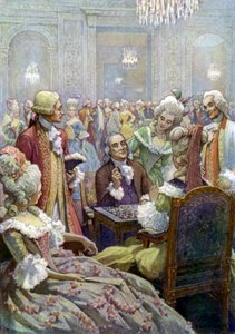 Benjamin Franklin aan het hof van Lodewijk XVI door Elmer Boyd Smith