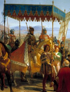 Intocht van Karel VIII in Napels door Eloi Firmin Feron