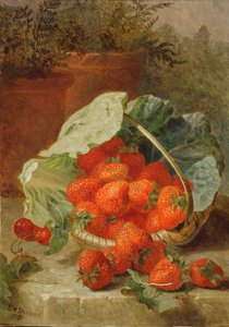 Aardbeien in een koolblad, 1891