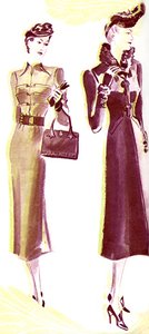 Elsa Schiaparelli tekening door Elsa Schiaparelli