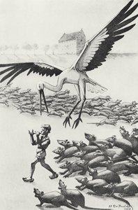 Nils, de ratten en de gans, illustratie uit 