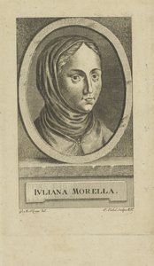 Portret van Juliana Morell 1594-1653, voor 1777 door Emanuel Eichel