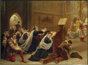 Maria Stuart...de eerste mis bijwonen