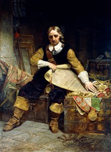 Oliver Cromwell, 1867 door Emanuel Gottlieb Leutze