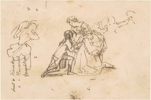 Studie voor "De Terugkeer van Koning Friedrich II uit Küstrin"