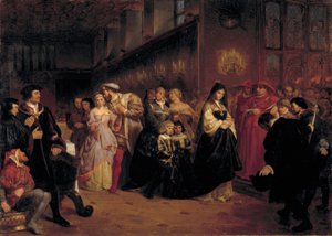 Het hofmaken van Anne Boleyn, 1846