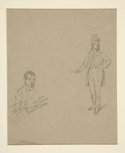 Twee mannen door Emanuel Gottlieb Leutze