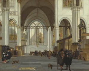 Interieur van de Oude Kerk, Amsterdam, 1659
