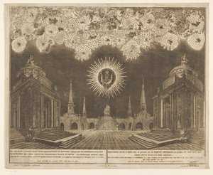Vuurwerk in Moskou bij de viering van het einde van de Russisch-Turkse Oorlog, 1775 (Acte IV) door Emel