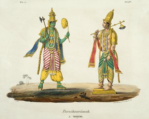 Parashurama, gegraveerd door de Marlet en du Bouloi