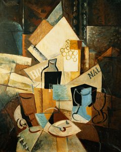 Kubistisch Stilleven, ca. 1920 door Emil Filla