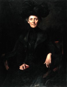Dame in Zwart door Emil Fuchs