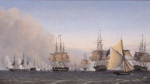 De slag bij Rheden op 2 april 1801 door Emil Normann