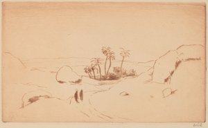 Oase in de Woestijn door Emil Orlik
