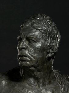 Buste van Ingres (detail) door Emile Antoine Bourdelle