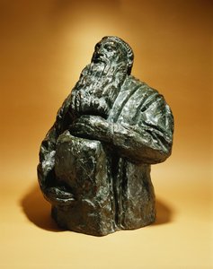 Rodin kijkt terug; Rodin Penche en Arriere, 1909 door Emile Antoine Bourdelle