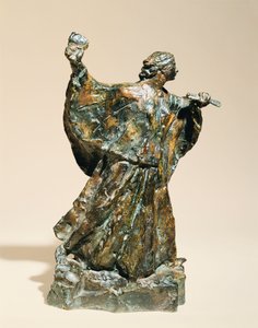 Beeldhouwster aan het werk; Femme Sculpteur au Travail, 1906 door Emile Antoine Bourdelle
