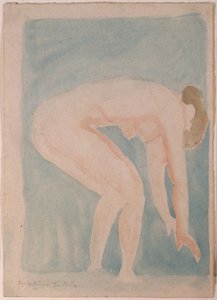 Studie van een naakt door Emile Antoine Bourdelle