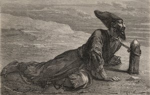 Een Perzische slaaf gevangen gehouden in Turkije, illustratie uit 