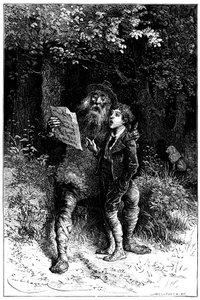 Illustratie door Emile Bayard voor de roman van Hector Malot 