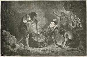 De verovering van het vuur door Emile Antoine Bayard