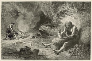 De eerste pottenbakker door Emile Antoine Bayard