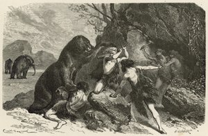 De man in de tijd van de grote beer en de mammoet door Emile Antoine Bayard