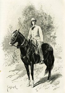 Portret van Jane Dieulafoy (geboren Magre)