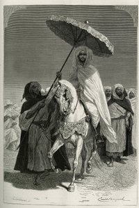 Sultan Hassan I van Marokko (geboren Moulay El Hassan) door Emile Antoine Bayard