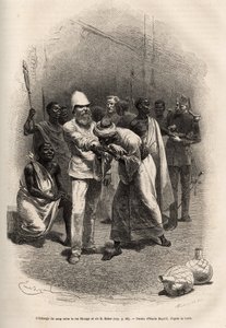 De uitwisseling van bloed tussen koning Rionga en Sir Baker, na het drinken van een grote hoeveelheid bananencider en een nacht waken en vasten, vindt de ceremonie plaats, elk om de beurt snijden ze hun onderarmen en drinken een druppel bloed, daarna wordt