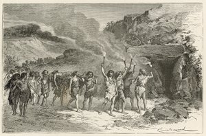 Een begrafenisceremonie in de tijd van het rendier