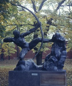 Hercules de Boogschutter, 1909 door Emile Antoine Bourdelle
