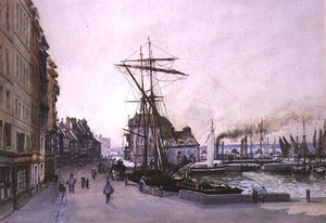 De kade in Honfleur