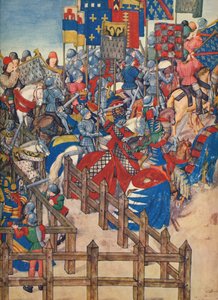 Einde van het toernooi in Brugge, 11 maart 1392 door Emile Aurele van Moe