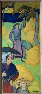 Appels plukken (schilderij door Emile Bernard)