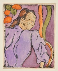 In een tuin [opdracht a] door Emile Bernard
