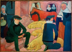 De varkensmarkt door Emile Bernard