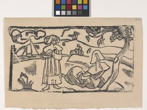 Twee Bretonse Vrouwen door Emile Bernard