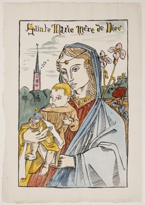 Heilige Maria Moeder van God met een lelie door Emile Bernard