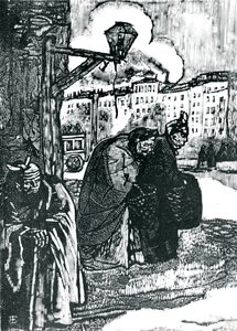 Illustratie voor Gedichten van Charles Baudelaire (1821-67) door Emile Bernard