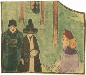 In het bos door Emile Bernard