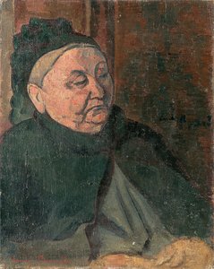 Portret van de grootmoeder van de kunstenaar, 1887 door Emile Bernard