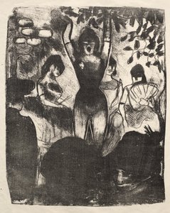 Zanger in het Café-Concert door Emile Bernard